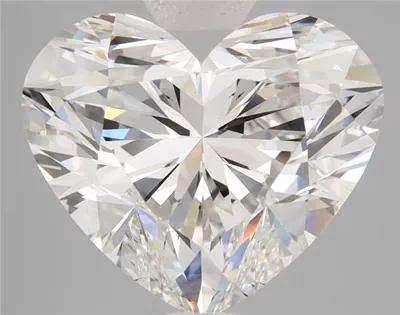 6.58ct F VS2 Rare Carat Ideal Cut Heart Lab Grown Diamond