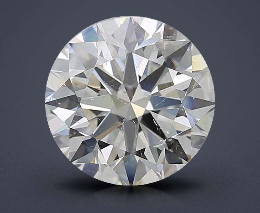 4.51ct I SI2 Rare Carat Ideal Cut Round Diamond