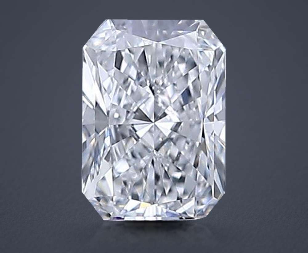 0.53ct D VVS1 Rare Carat Ideal Cut Radiant Lab Grown Diamond