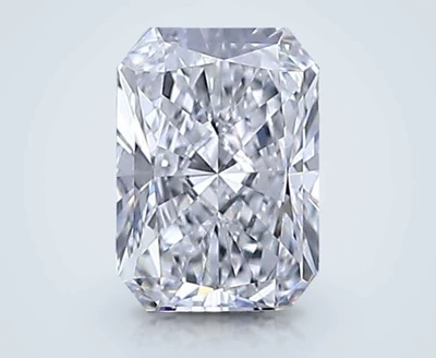 0.53ct D VVS1 Rare Carat Ideal Cut Radiant Lab Grown Diamond