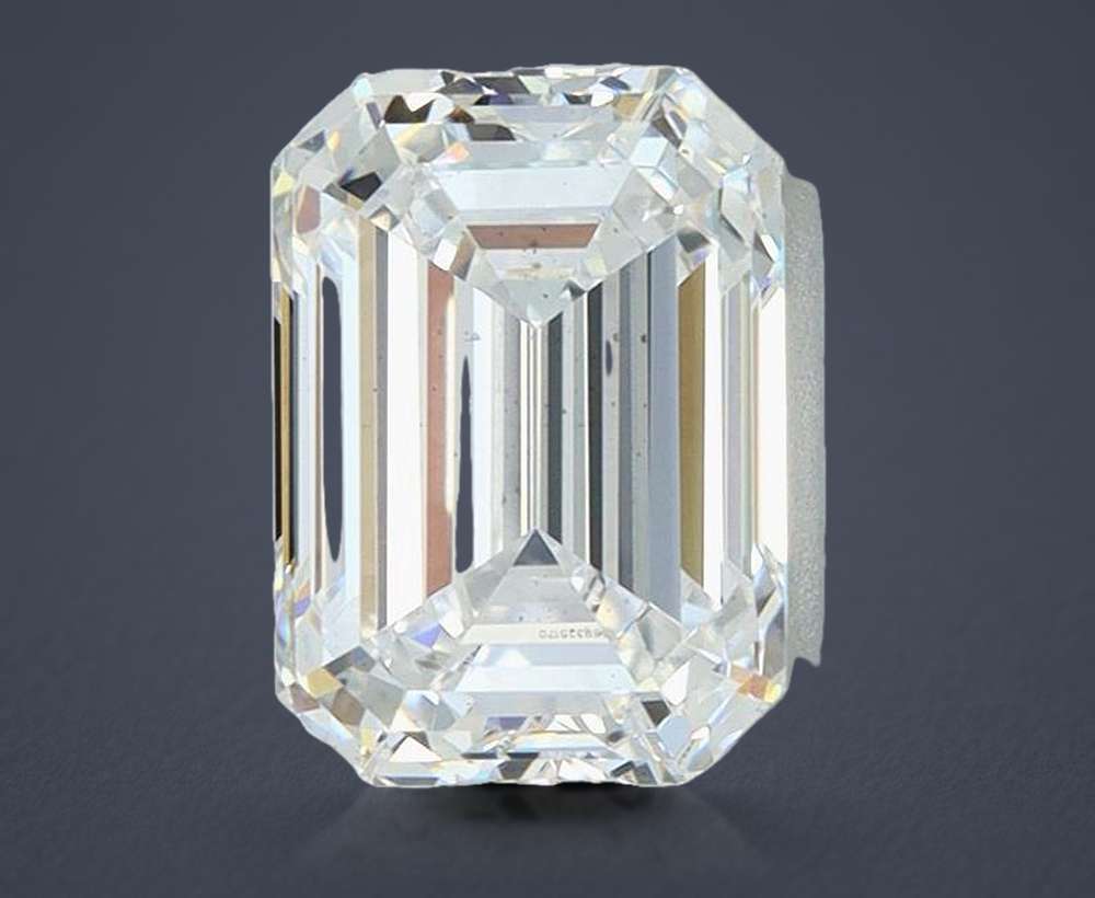 1.87ct E SI1 Rare Carat Ideal Cut Emerald Lab Grown Diamond