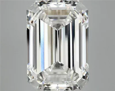 12.79ct F VVS2 Rare Carat Ideal Cut Emerald Lab Grown Diamond