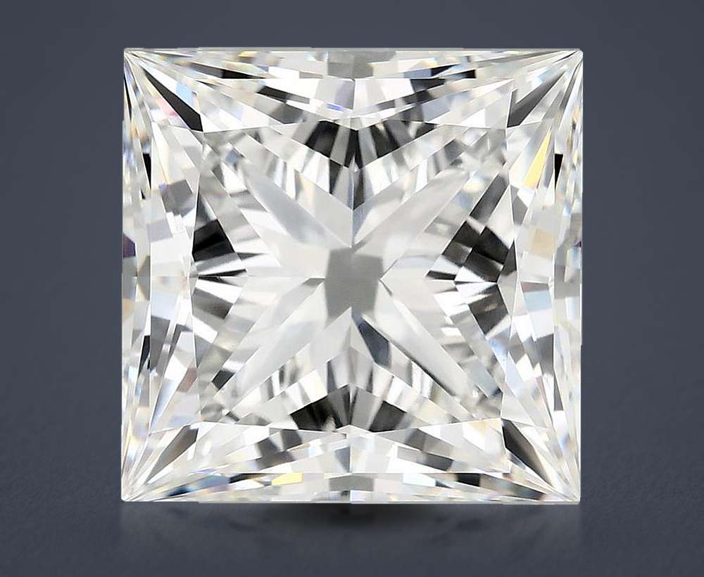 10.07ct F VVS2 Rare Carat Ideal Cut Princess Lab Grown Diamond