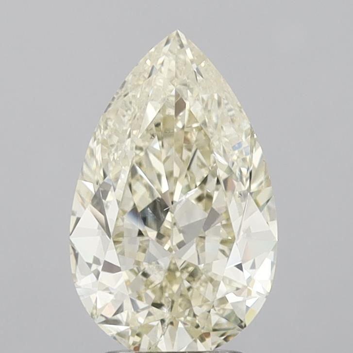 3.01ct K SI2 Rare Carat Ideal Cut Pear Diamond
