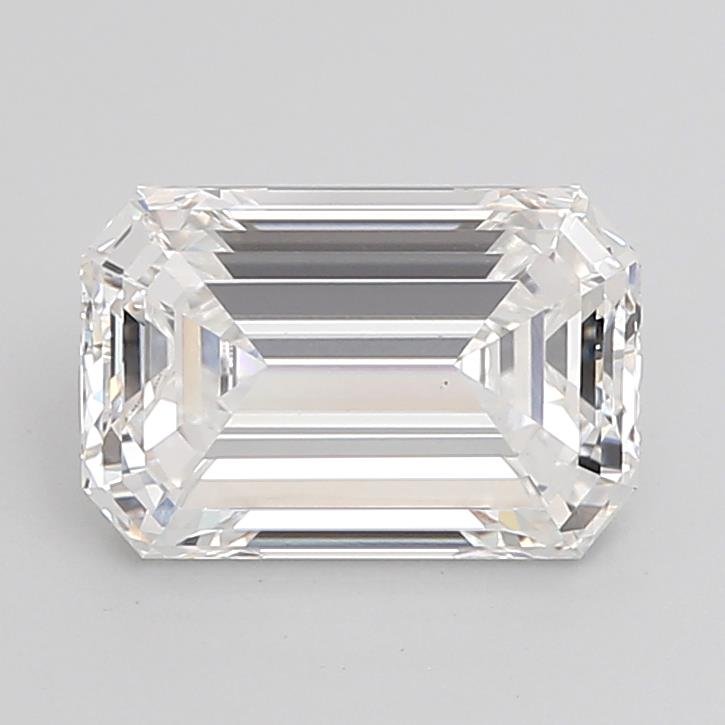 2.79ct F VS1 Rare Carat Ideal Cut Emerald Lab Grown Diamond