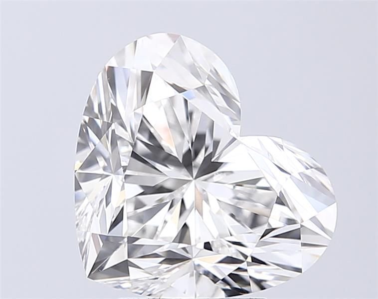 5.09ct E VVS2 Rare Carat Ideal Cut Heart Lab Grown Diamond