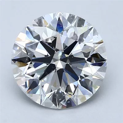3.01ct D SI2 Rare Carat Ideal Cut Round Diamond