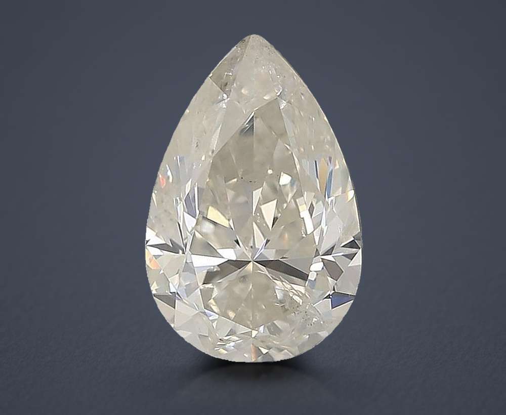 3.01ct I SI2 Rare Carat Ideal Cut Pear Diamond