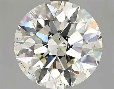 3.07ct K SI1 Rare Carat Ideal Cut Round Diamond