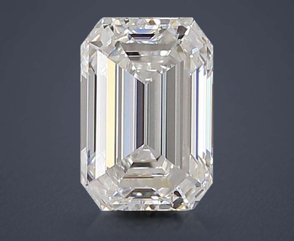 1.47ct D VS1 Rare Carat Ideal Cut Emerald Lab Grown Diamond