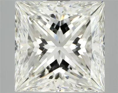 6.03ct K IF Rare Carat Ideal Cut Princess Diamond