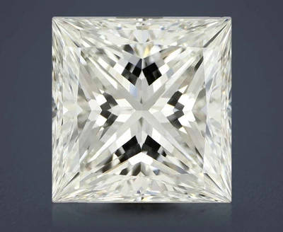 6.03ct K IF Rare Carat Ideal Cut Princess Diamond