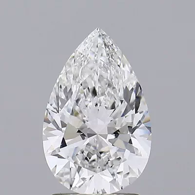 2.01ct F SI1 Rare Carat Ideal Cut Pear Lab Grown Diamond