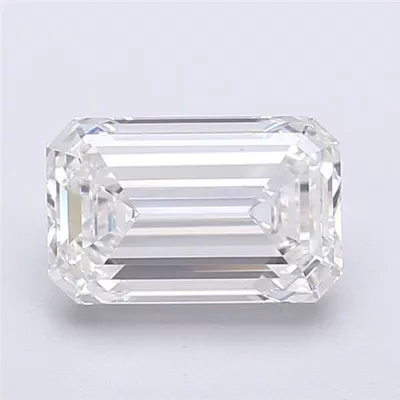 2.10ct E VS1 Rare Carat Ideal Cut Emerald Lab Grown Diamond