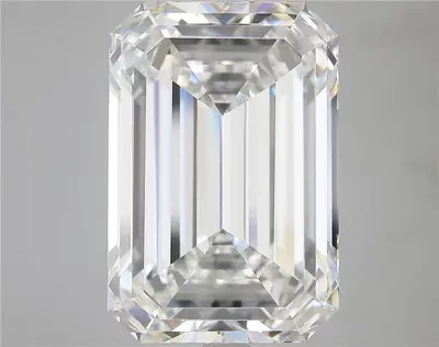 16.56ct F VVS2 Rare Carat Ideal Cut Emerald Lab Grown Diamond