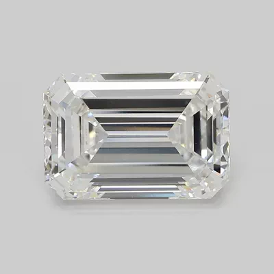 5.08ct F VS1 Rare Carat Ideal Cut Emerald Lab Grown Diamond