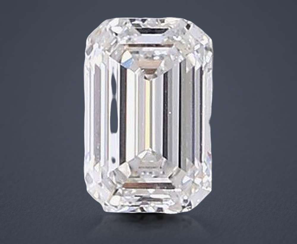 1.57ct F VS2 Rare Carat Ideal Cut Emerald Lab Grown Diamond