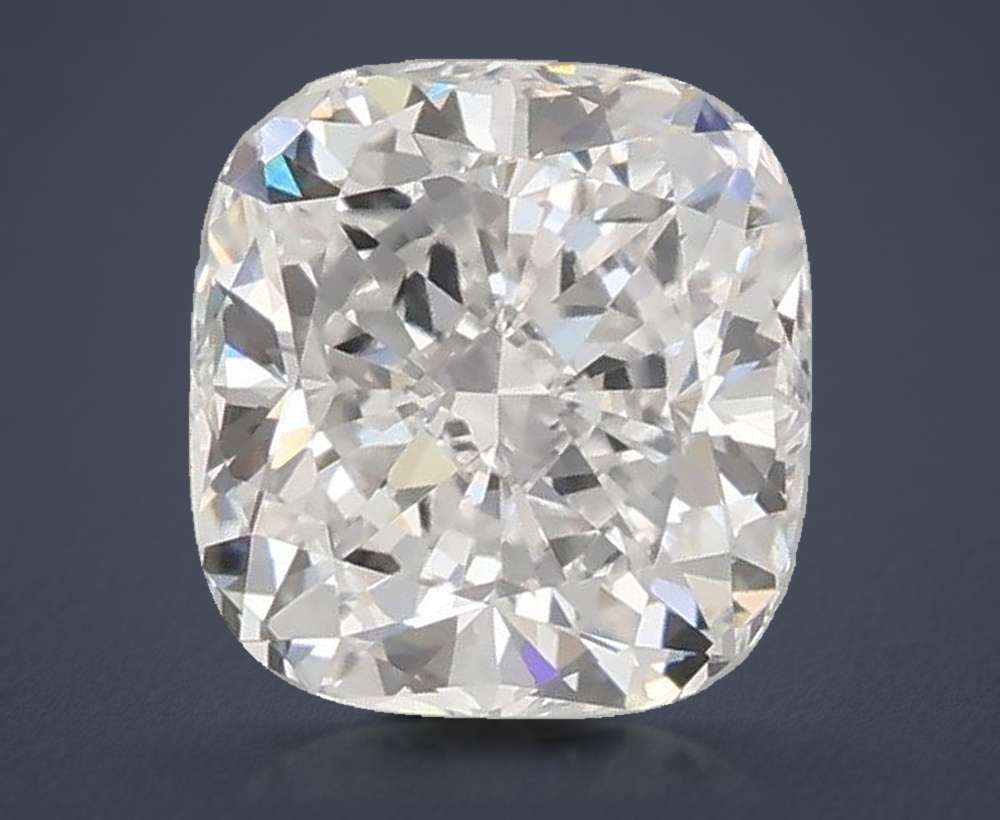 1.57ct E VVS2 Rare Carat Ideal Cut Cushion Lab Grown Diamond