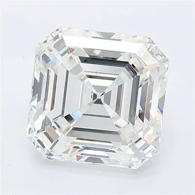 2.56ct F VS2 Rare Carat Ideal Cut Asscher Lab Grown Diamond