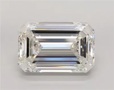 28.67ct F VS1 Rare Carat Ideal Cut Emerald Lab Grown Diamond
