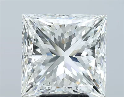 5.04ct H SI2 Very Good Cut Princess Diamond