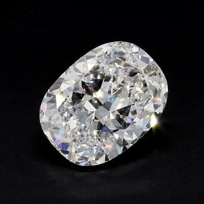 9.26ct F SI1 Rare Carat Ideal Cut Cushion Diamond