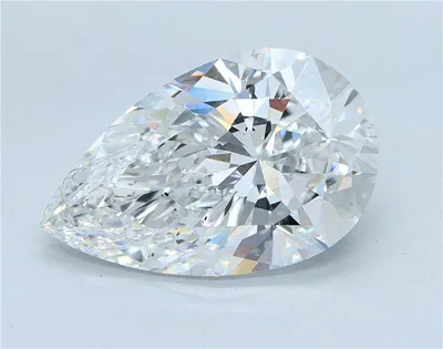 5.04ct E VS2 Rare Carat Ideal Cut Pear Lab Grown Diamond