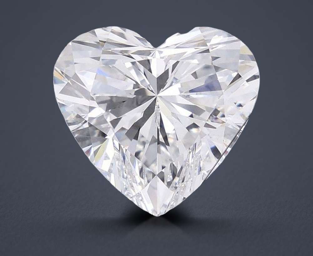 7.08ct E VS2 Rare Carat Ideal Cut Heart Lab Grown Diamond
