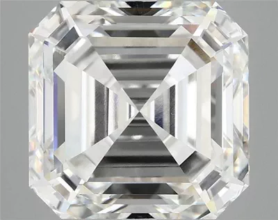 7.14ct F VVS2 Rare Carat Ideal Cut Asscher Lab Grown Diamond