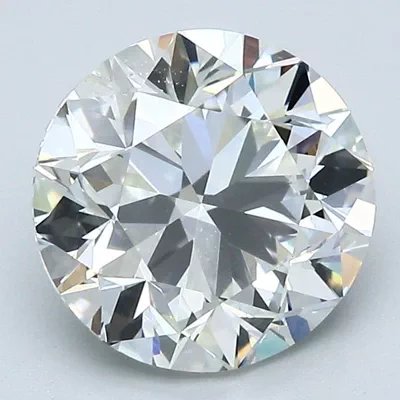3.05ct J SI2 Very Good Cut Round Diamond