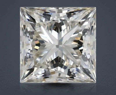 3.01ct J VVS2 Rare Carat Ideal Cut Princess Lab Grown Diamond