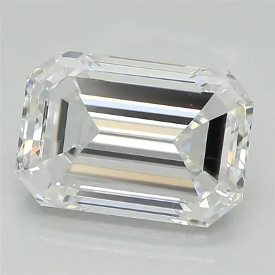 2.00ct D VS2 Very Good Cut Emerald Lab Grown Diamond