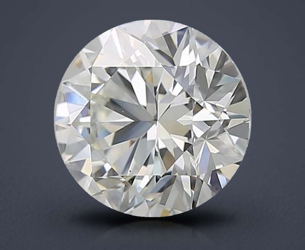 3.21ct J VS2 Excellent Cut Round Diamond