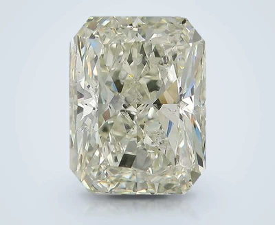 5.04ct K SI2 Rare Carat Ideal Cut Radiant Diamond