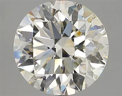 3.42ct K SI1 Rare Carat Ideal Cut Round Diamond