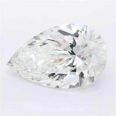 7.09ct E VVS2 Rare Carat Ideal Cut Pear Lab Grown Diamond