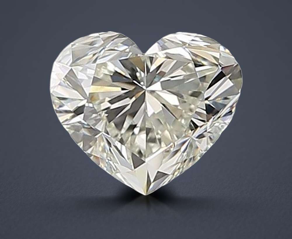 0.70ct K VVS2 Rare Carat Ideal Cut Heart Diamond