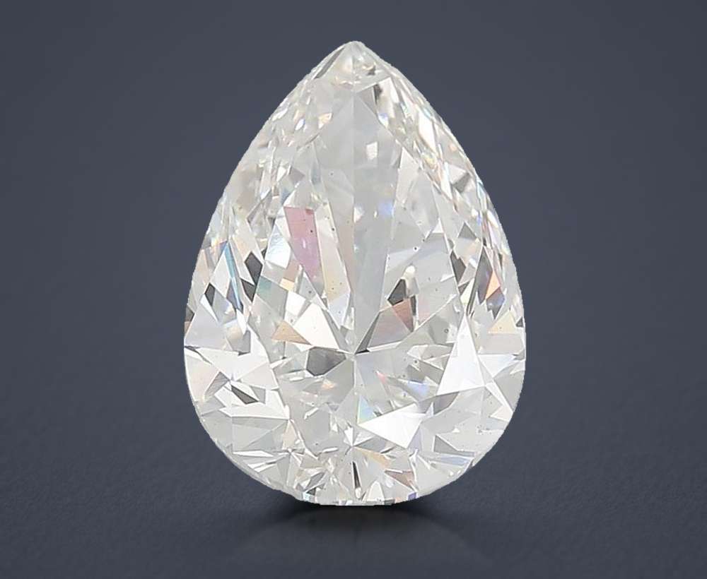 20.22ct F VS2 Rare Carat Ideal Cut Pear Lab Grown Diamond