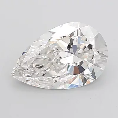 5.41ct F VVS2 Rare Carat Ideal Cut Pear Lab Grown Diamond