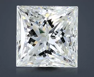 2.52ct J SI1 Rare Carat Ideal Cut Princess Diamond
