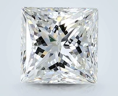 2.52ct J SI1 Rare Carat Ideal Cut Princess Diamond