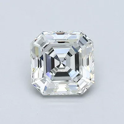 0.74ct G SI1 Rare Carat Ideal Cut Asscher Diamond