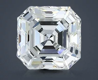 0.74ct G SI1 Rare Carat Ideal Cut Asscher Diamond