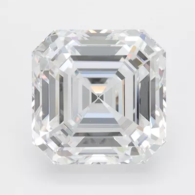 3.08ct D VVS1 Rare Carat Ideal Cut Asscher Lab Grown Diamond