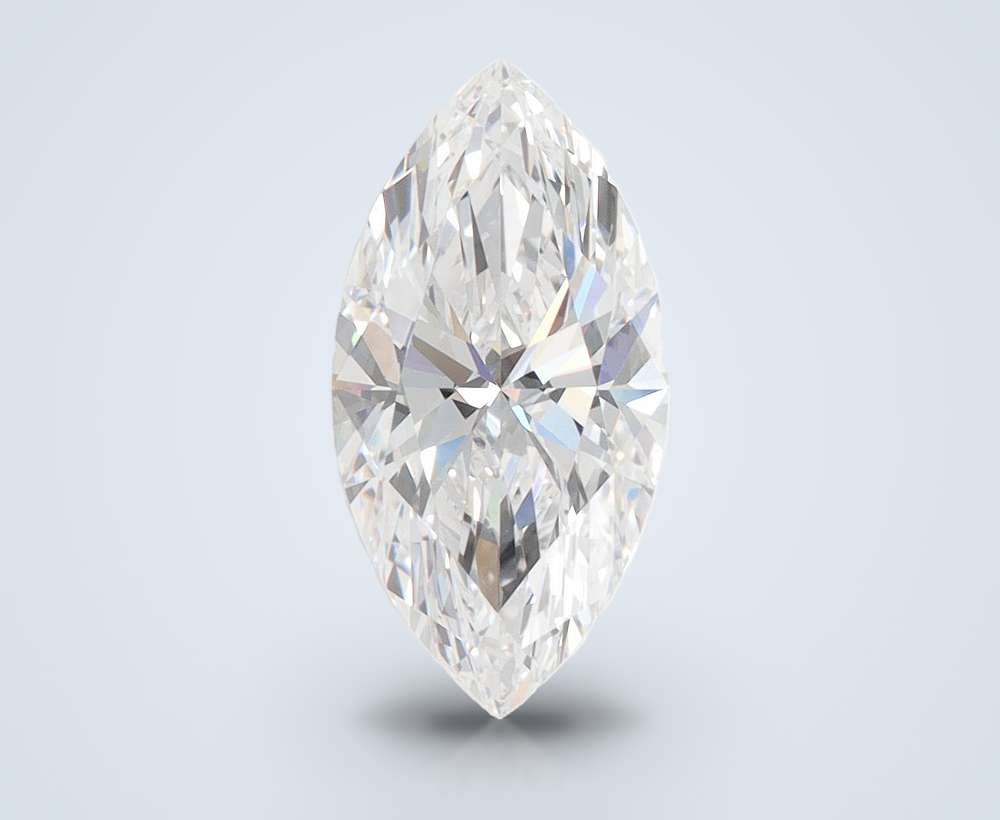 2.06ct D VVS1 Rare Carat Ideal Cut Marquise Lab Grown Diamond