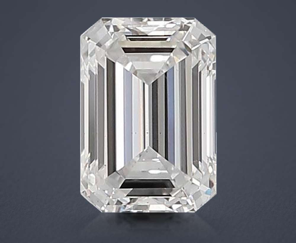 1.86ct D VS1 Rare Carat Ideal Cut Emerald Lab Grown Diamond