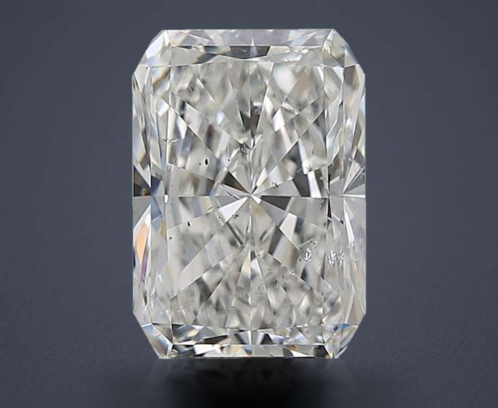 4.56ct H SI2 Rare Carat Ideal Cut Radiant Diamond