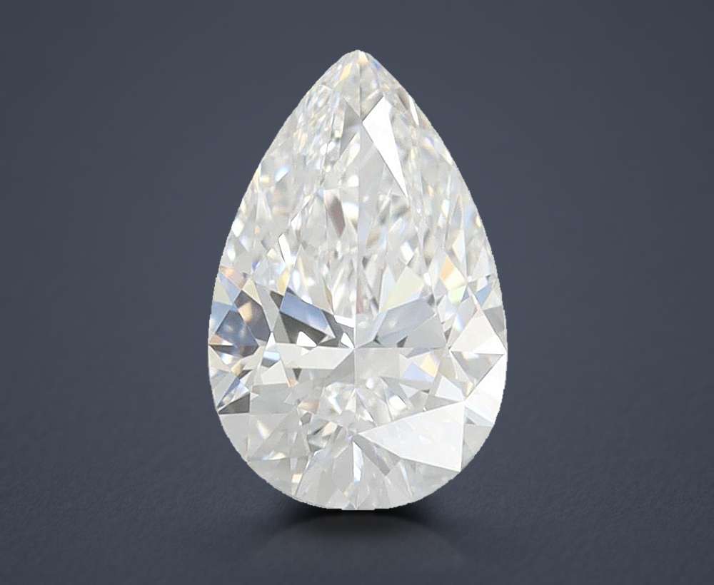 1.21ct D VVS1 Rare Carat Ideal Cut Pear Lab Grown Diamond
