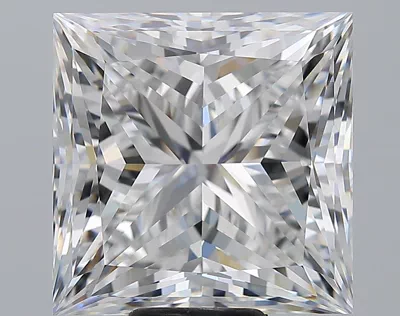 12.06ct D VVS1 Rare Carat Ideal Cut Princess Diamond