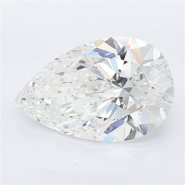 6.09ct E VVS2 Rare Carat Ideal Cut Pear Lab Grown Diamond